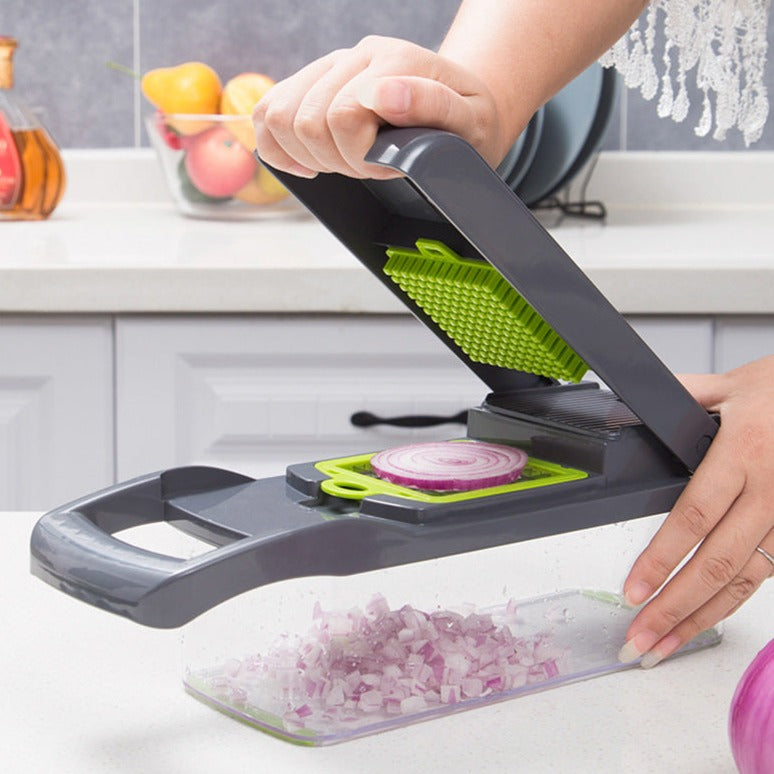 12 in 1 Vegetable Chopper in use