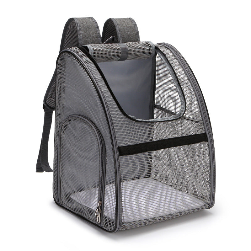 Breathable backpack pet box