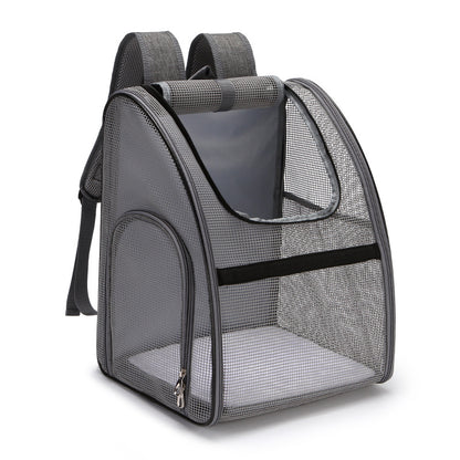 Breathable backpack pet box