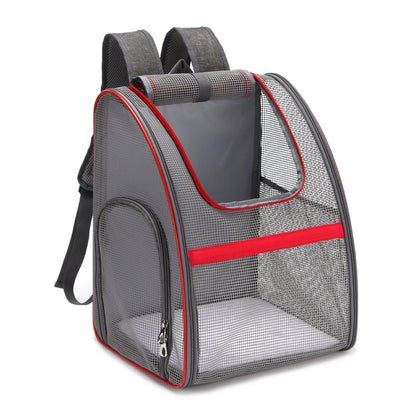 Breathable backpack pet box