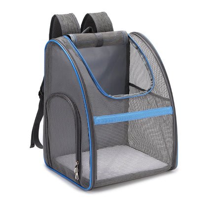 Breathable backpack pet box