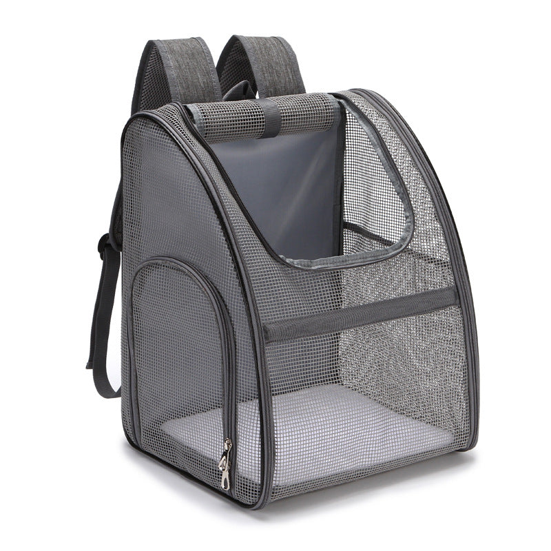 Breathable backpack pet box